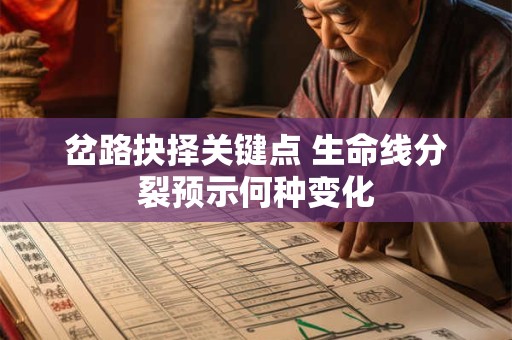 岔路抉择关键点 生命线分裂预示何种变化