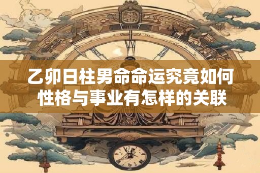 乙卯日柱男命命运究竟如何 性格与事业有怎样的关联