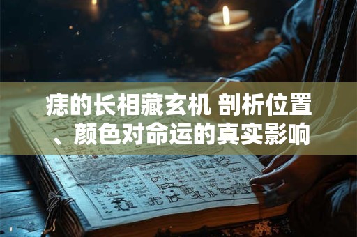痣的长相藏玄机 剖析位置、颜色对命运的真实影响