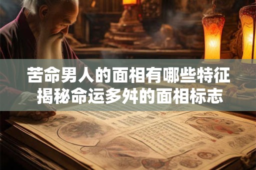 苦命男人的面相有哪些特征 揭秘命运多舛的面相标志