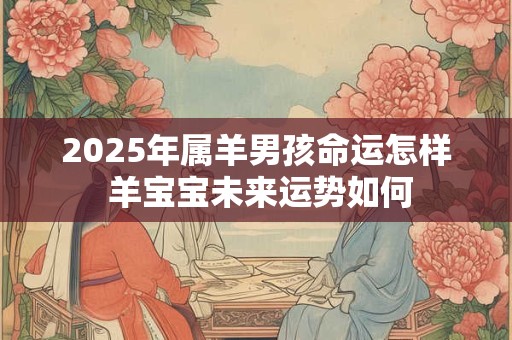 2025年属羊男孩命运怎样 羊宝宝未来运势如何