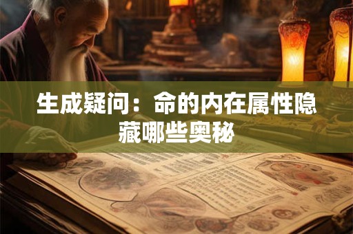 生成疑问：命的内在属性隐藏哪些奥秘