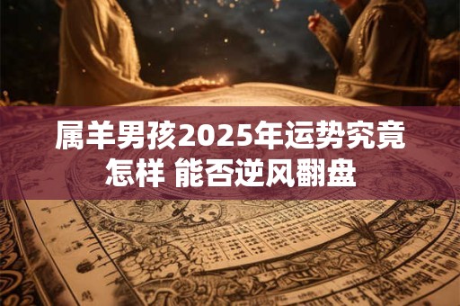 属羊男孩2025年运势究竟怎样 能否逆风翻盘