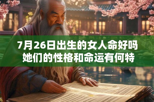 7月26日出生的女人命好吗 她们的性格和命运有何特点