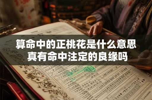 算命中的正桃花是什么意思 真有命中注定的良缘吗