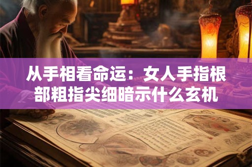从手相看命运：女人手指根部粗指尖细暗示什么玄机