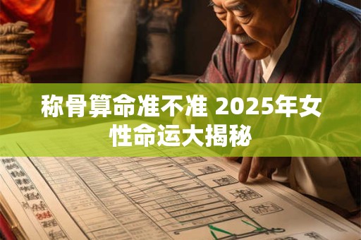 称骨算命准不准 2025年女性命运大揭秘