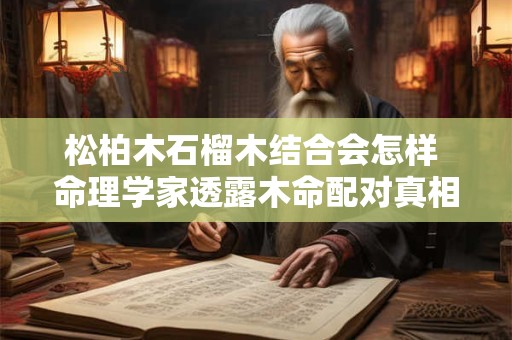 松柏木石榴木结合会怎样 命理学家透露木命配对真相