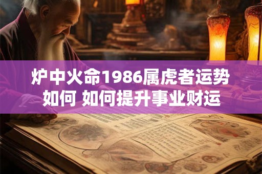 炉中火命1986属虎者运势如何 如何提升事业财运