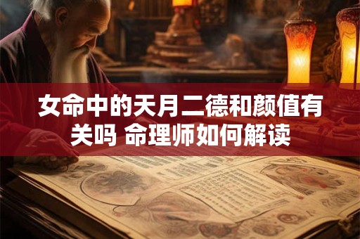 女命中的天月二德和颜值有关吗 命理师如何解读