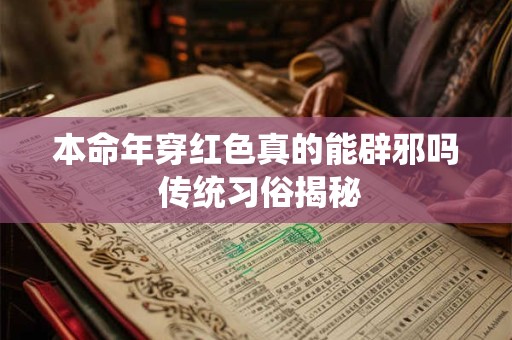 本命年穿红色真的能辟邪吗 传统习俗揭秘 本命年穿红色真的能辟邪吗 传统习俗揭秘