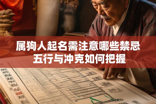 属狗人起名需注意哪些禁忌 五行与冲克如何把握