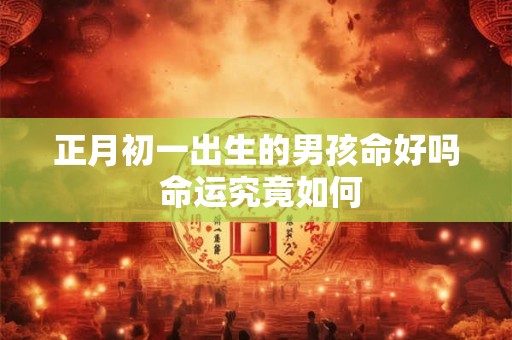 正月初一出生的男孩命好吗 命运究竟如何