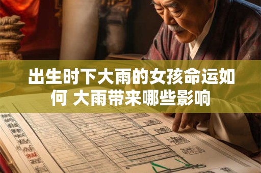 出生时下大雨的女孩命运如何 大雨带来哪些影响