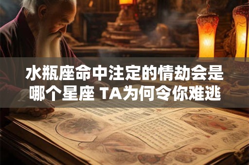 水瓶座命中注定的情劫会是哪个星座 TA为何令你难逃心动