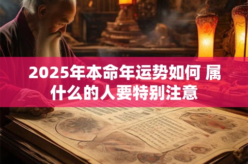 2025年本命年运势如何 属什么的人要特别注意
