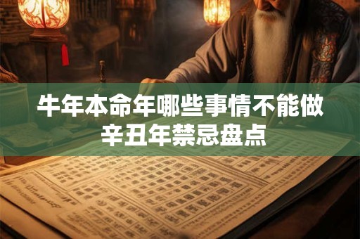 牛年本命年哪些事情不能做 辛丑年禁忌盘点