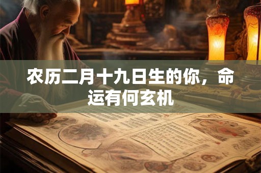 农历二月十九日生的你，命运有何玄机