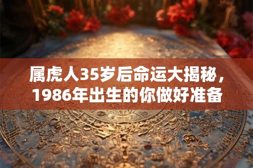 属虎人35岁后命运大揭秘,1986年出生的你做好准备了吗 属虎人35岁后命运大揭秘,1986年出生的你做好准备了吗