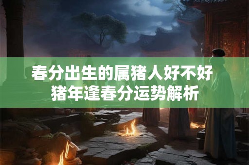春分出生的属猪人好不好 猪年逢春分运势解析