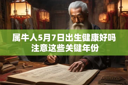 属牛人5月7日出生健康好吗 注意这些关键年份