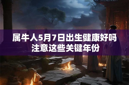 属牛人5月7日出生健康好吗 注意这些关键年份