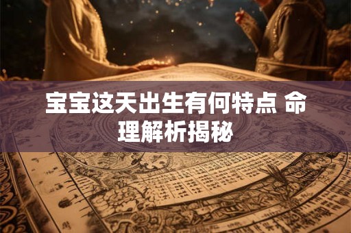 宝宝这天出生有何特点 命理解析揭秘