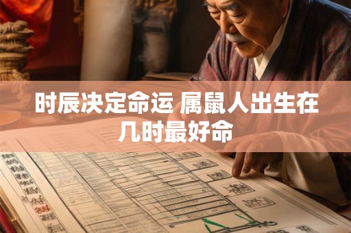 时辰决定命运 属鼠人出生在几时最好命