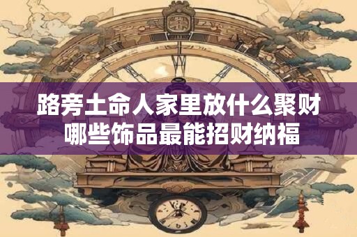 详细阅读:路旁土命人家里放什么聚财 哪些饰品最能招财纳福 路旁土命人家里放什么聚财 哪些饰品最能招财纳福