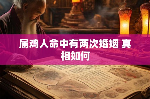 属鸡人命中有两次婚姻 真相如何