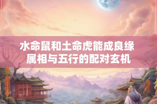 水命鼠和土命虎能成良缘 属相与五行的配对玄机