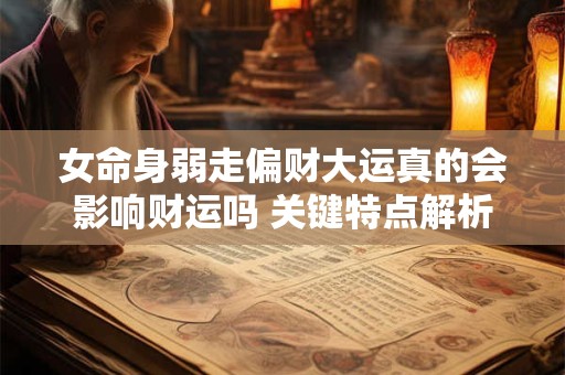 女命身弱走偏财大运真的会影响财运吗 关键特点解析