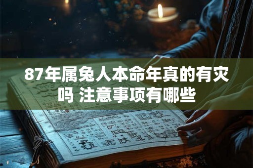 87年属兔人本命年真的有灾吗 注意事项有哪些