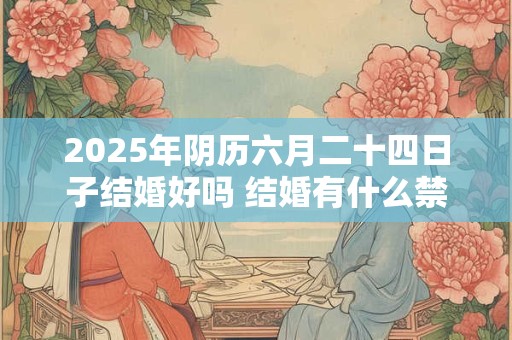 2026年阴历六月二十四日子结婚好吗 结婚有什么禁忌