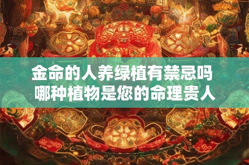 金命的人养绿植有禁忌吗 哪种植物是您的命理贵人