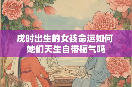 戌时出生的女孩命运如何 她们天生自带福气吗