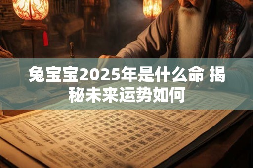 兔宝宝2026年是什么命 揭秘未来运势如何 兔宝宝2026年是什么命 揭秘未来运势如何
