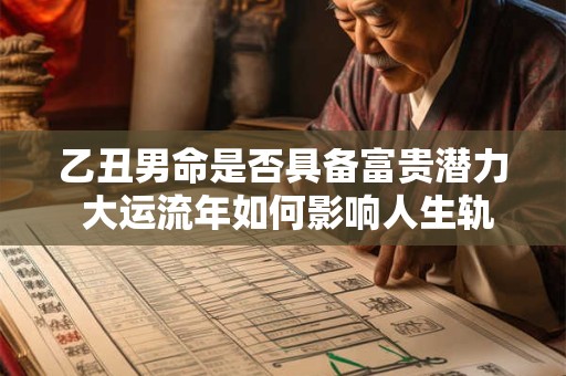 乙丑男命是否具备富贵潜力 大运流年如何影响人生轨迹
