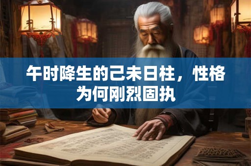 详细阅读:午时降生的己未日柱,性格为何刚烈固执 午时降生的己未日柱,性格为何刚烈固执