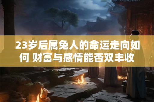 23岁后属兔人的命运走向如何 财富与感情能否双丰收