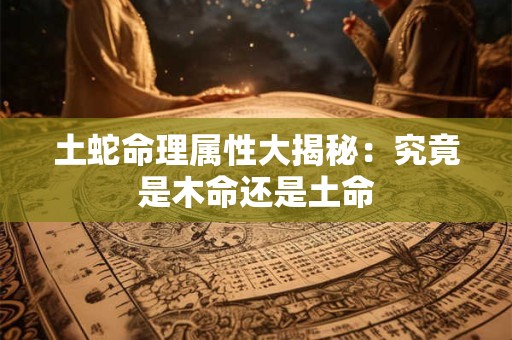 土蛇命理属性大揭秘：究竟是木命还是土命