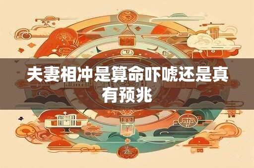 夫妻相冲是算命吓唬还是真有预兆
