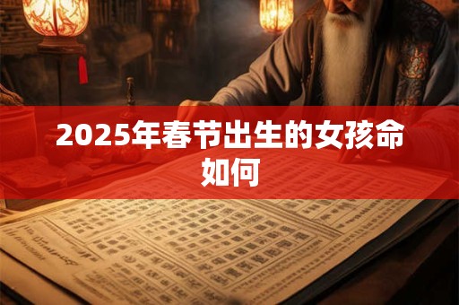 2025年春节出生的女孩命如何