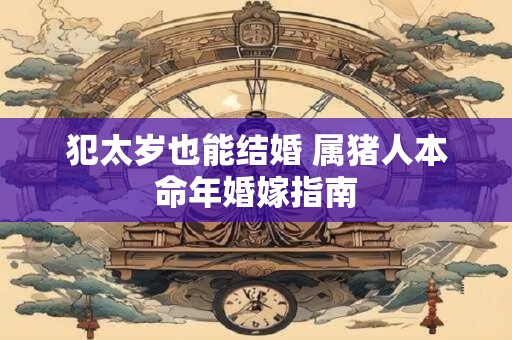 犯太岁也能结婚 属猪人本命年婚嫁指南