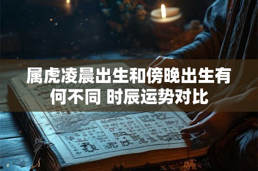 属虎凌晨出生和傍晚出生有何不同 时辰运势对比