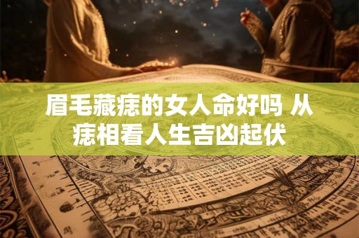 眉毛藏痣的女人命好吗 从痣相看人生吉凶起伏