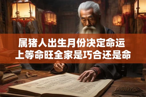 属猪人出生月份决定命运 上等命旺全家是巧合还是命理