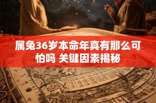属兔36岁本命年真有那么可怕吗 关键因素揭秘