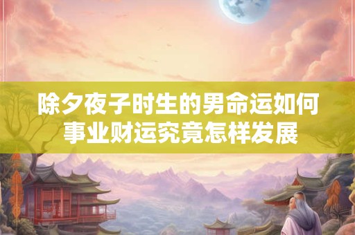 除夕夜子时生的男命运如何 事业财运究竟怎样发展