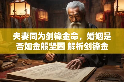 夫妻同为剑锋金命，婚姻是否如金般坚固 解析剑锋金命的婚配奥秘